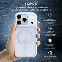 Étui rigide ajusté Velocity d'Incipio avec MagSafe pour iPhone 17 Pro - Bleu pâle