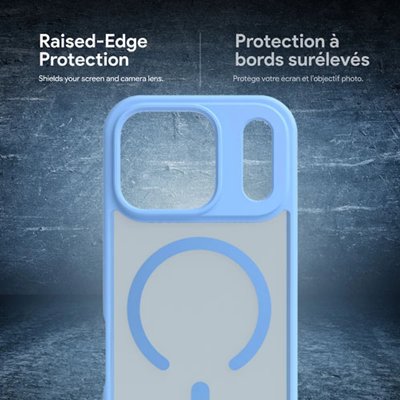 Étui rigide ajusté Velocity d'Incipio avec MagSafe pour iPhone 17 Pro - Bleu pâle