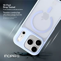Étui rigide ajusté Velocity d'Incipio avec MagSafe pour iPhone 17 Pro - Bleu pâle