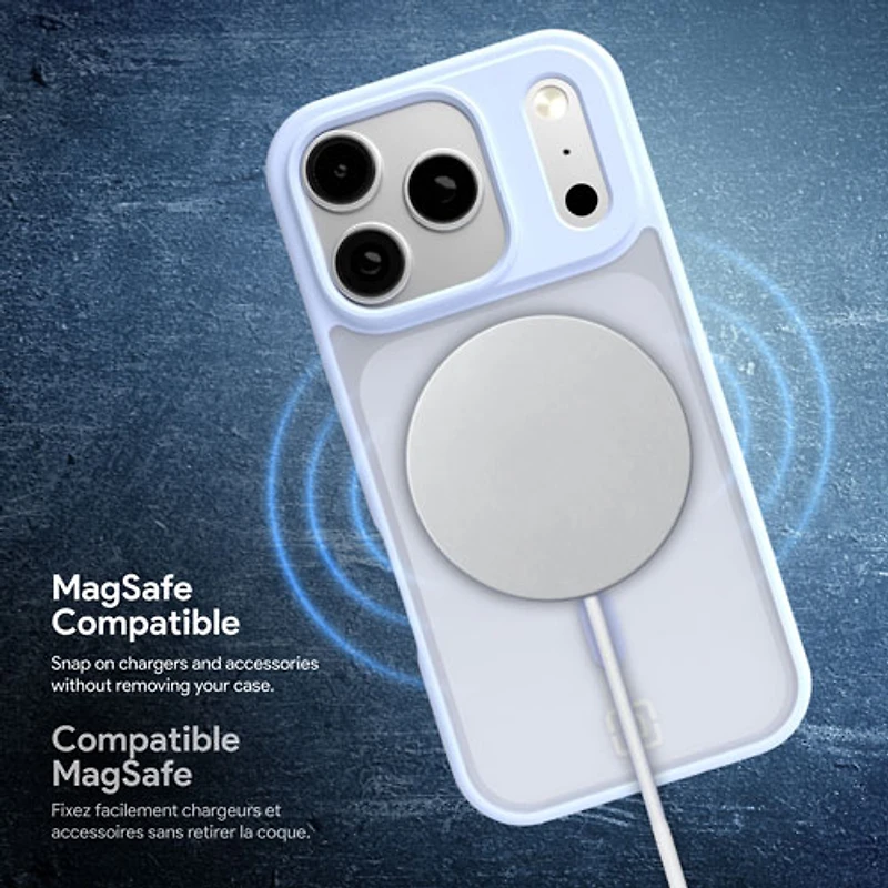 Étui rigide ajusté Velocity d'Incipio avec MagSafe pour iPhone 17 Pro - Bleu pâle