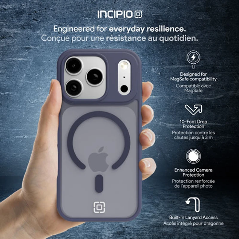 Incipio Velocity Fitted Hard Shell Case with MagSafe for iPhone 17 Pro - Navy Blue