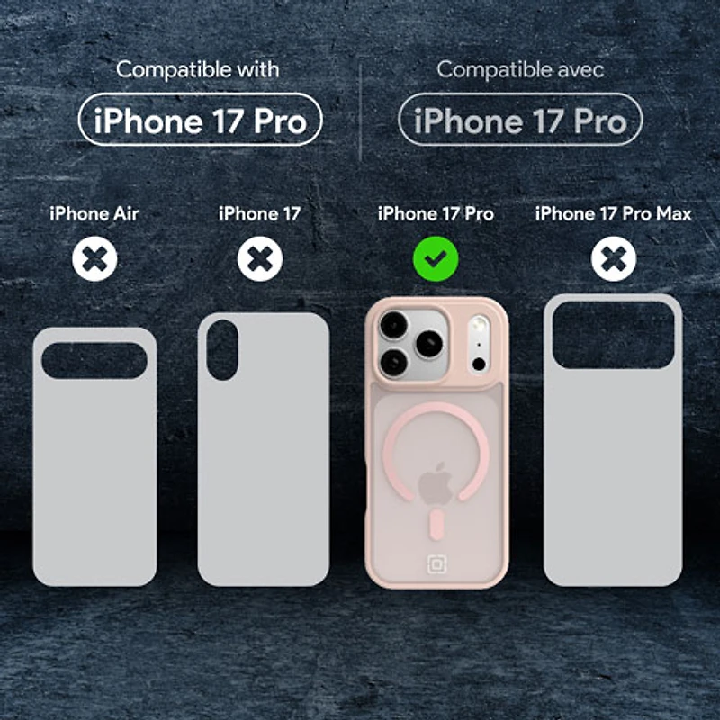 Incipio Velocity Fitted Hard Shell Case with MagSafe for iPhone 17 Pro - Pink