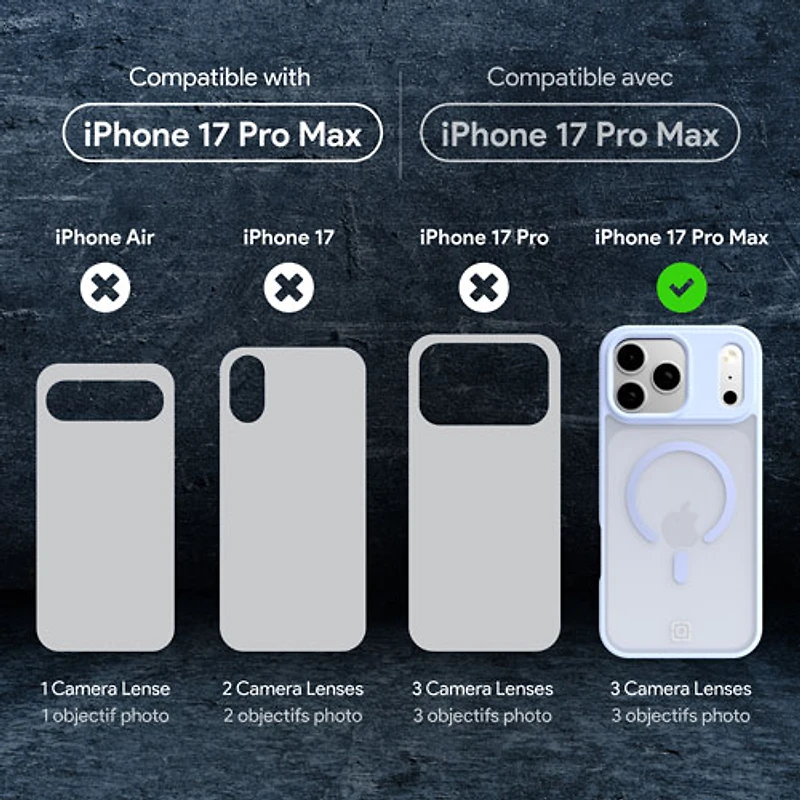 Incipio Velocity Fitted Hard Shell Case with MagSafe for iPhone 17 Pro Max - Light Blue