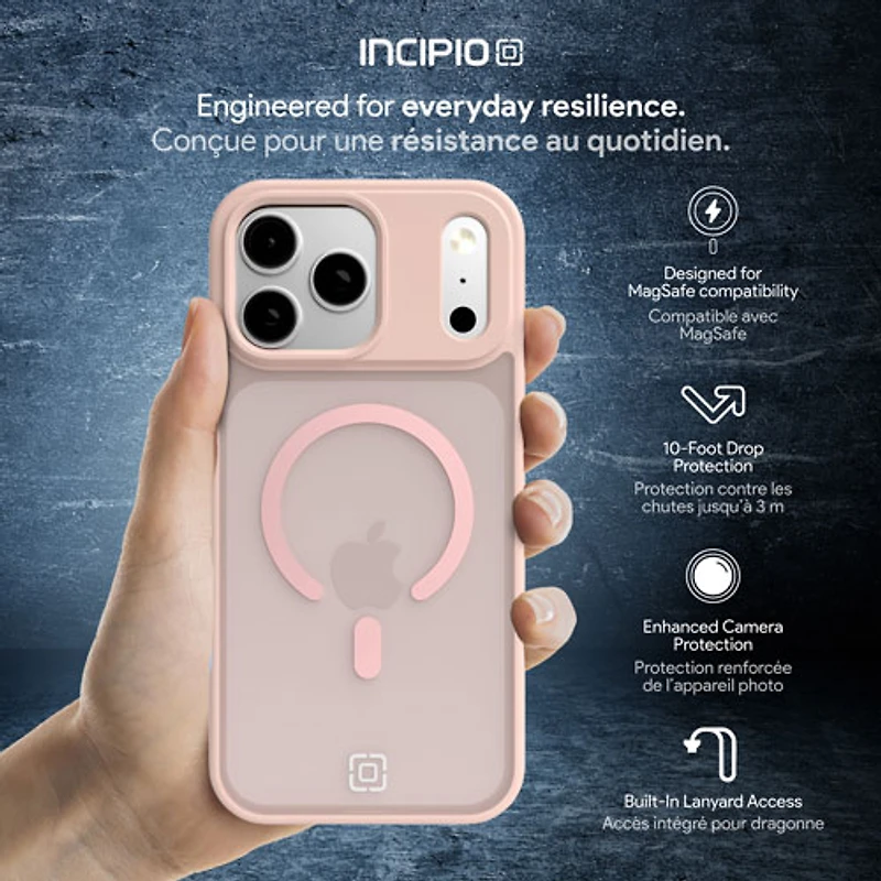 Incipio Velocity Fitted Hard Shell Case with MagSafe for iPhone 17 Pro Max - Pink