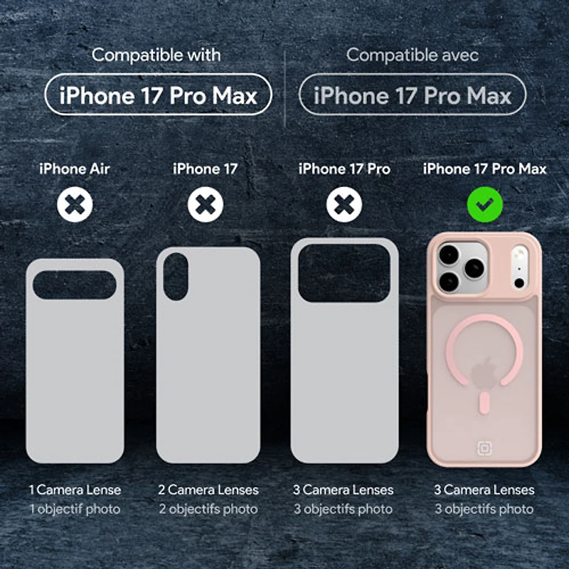 Incipio Velocity Fitted Hard Shell Case with MagSafe for iPhone 17 Pro Max - Pink