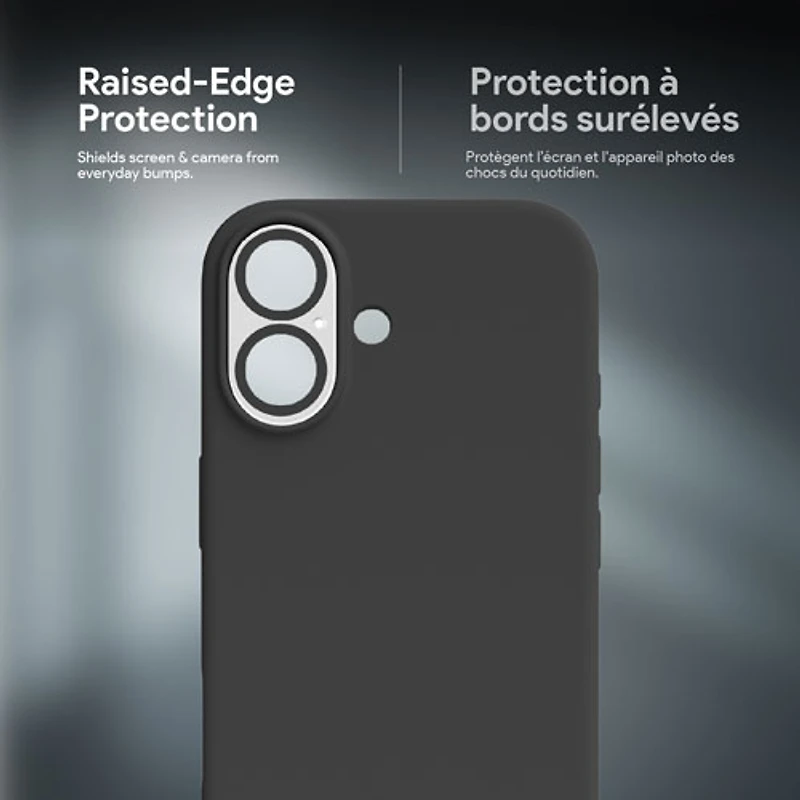 Étui rigide ajusté Sensor d'Incipio avec MagSafe pour iPhone 17 - Noir/Transparent