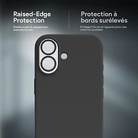 Étui rigide ajusté Sensor d'Incipio avec MagSafe pour iPhone 17 - Noir/Transparent