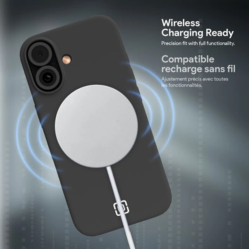 Étui rigide ajusté Sensor d'Incipio avec MagSafe pour iPhone 17 - Noir/Transparent