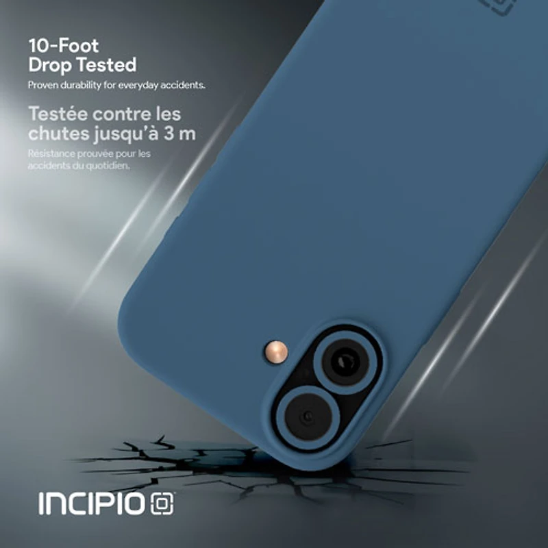 Étui rigide ajusté Sensor d'Incipio avec MagSafe pour iPhone 17 - Bleu marine