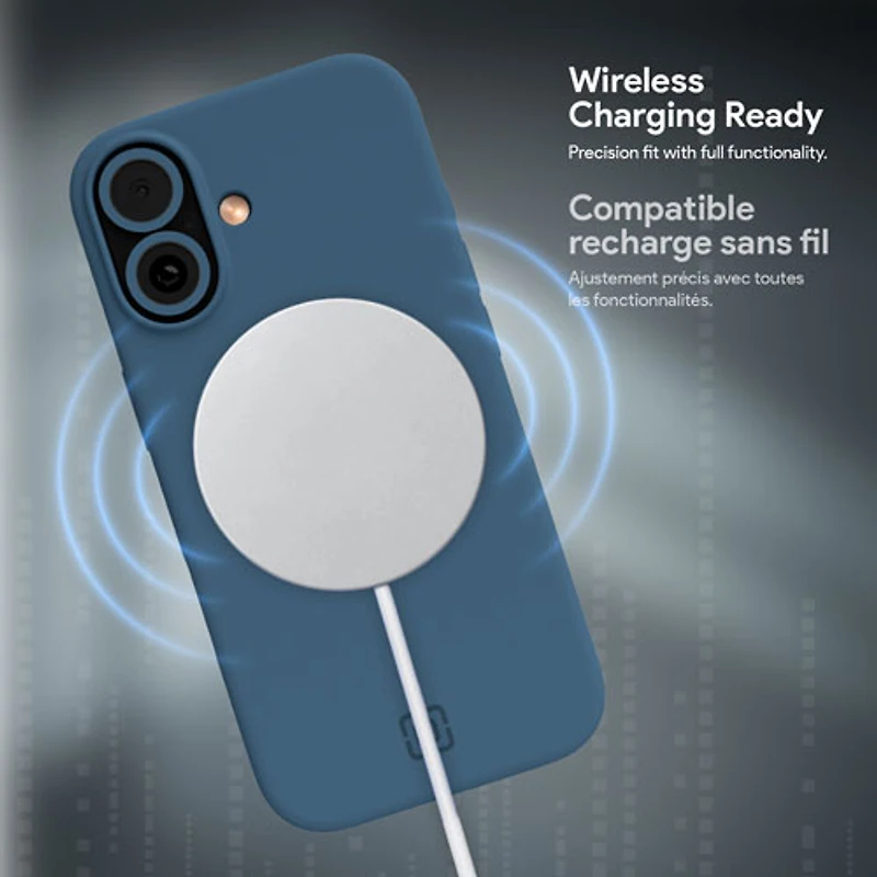 Étui rigide ajusté Sensor d'Incipio avec MagSafe pour iPhone 17 - Bleu marine