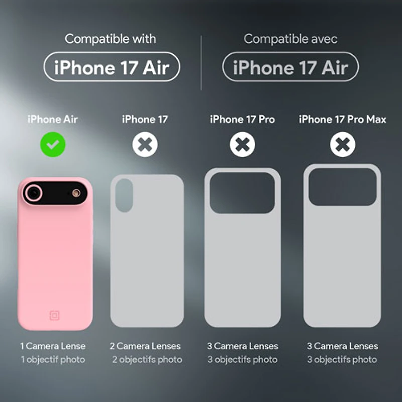 Incipio Sensor Fitted Hard Shell Case with MagSafe for iPhone Air - Blush Pink
