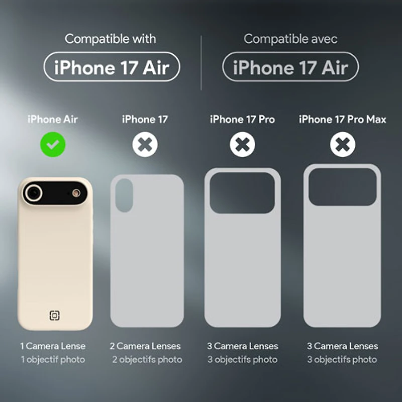 tui rigide ajusté Sensor d'Incipio avec MagSafe pour iPhone Air