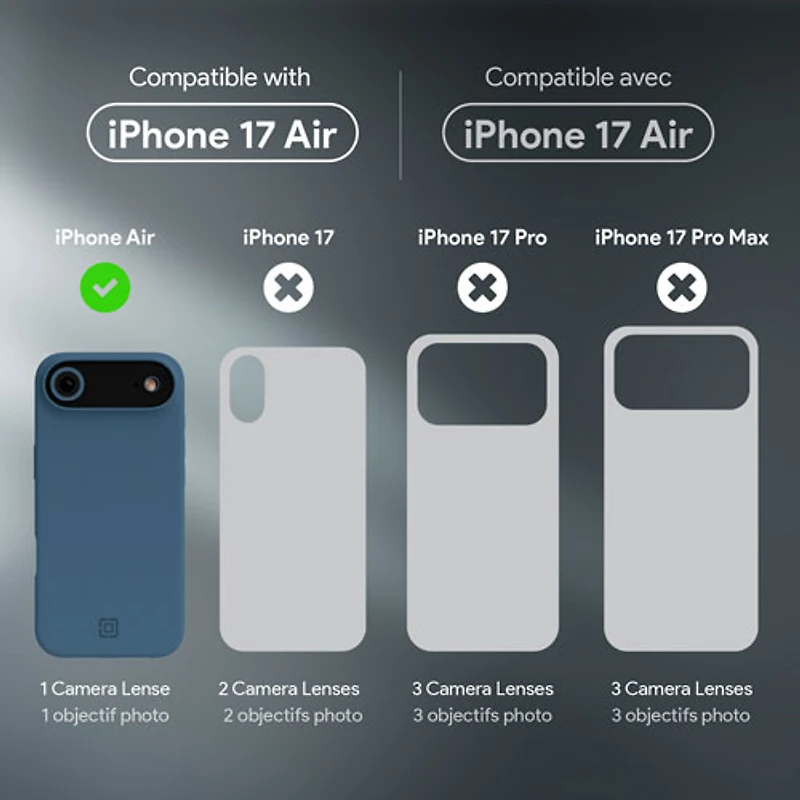 Incipio Sensor Fitted Hard Shell Case with MagSafe for iPhone Air - Navy Blue