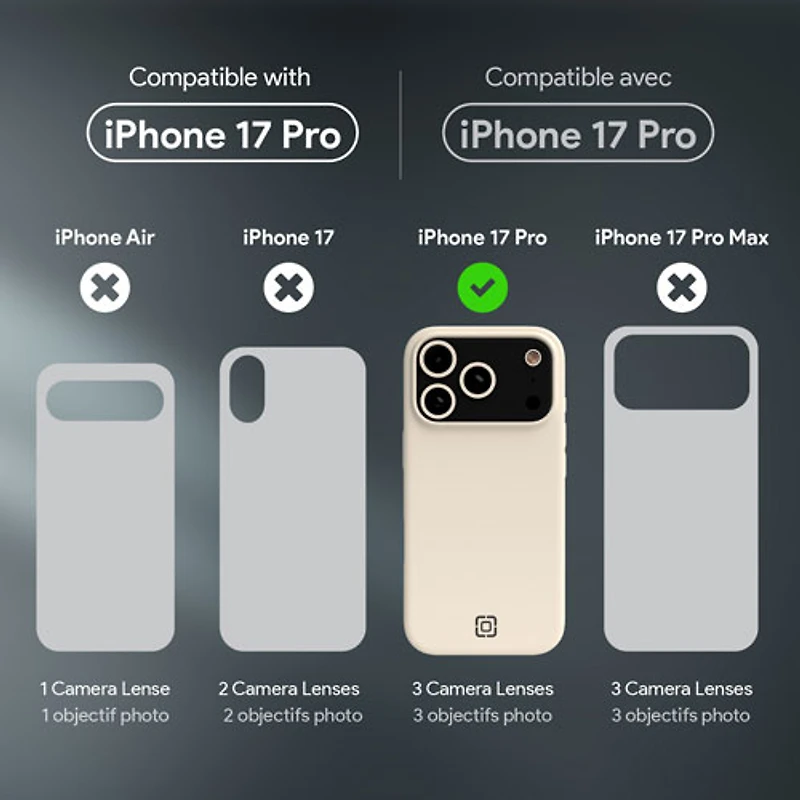 Incipio Sensor Fitted Hard Shell Case with MagSafe for iPhone 17 Pro - Bone