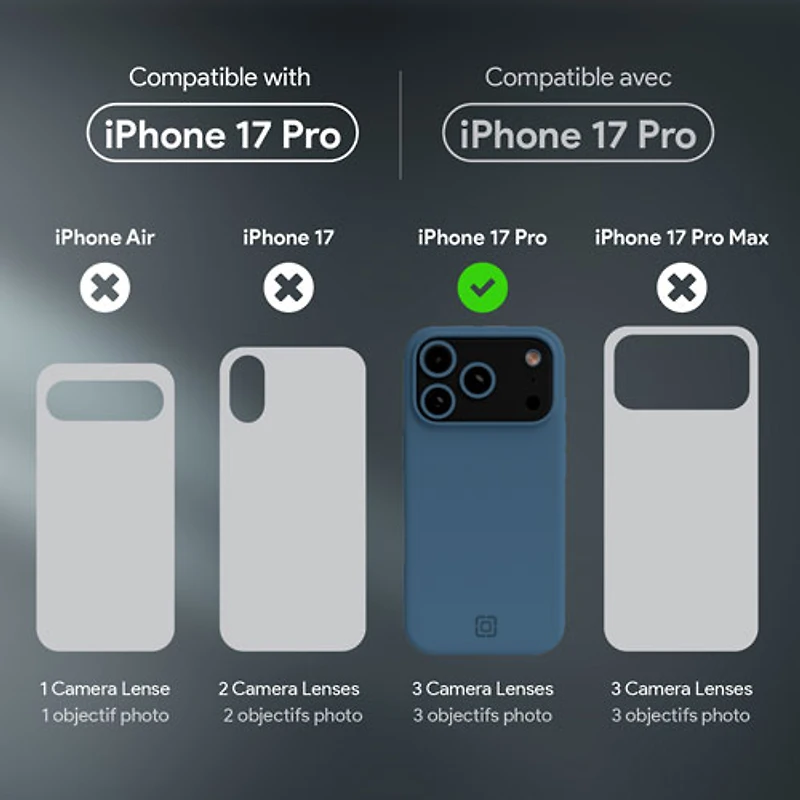 Incipio Sensor Fitted Hard Shell Case with MagSafe for iPhone 17 Pro - Navy Blue