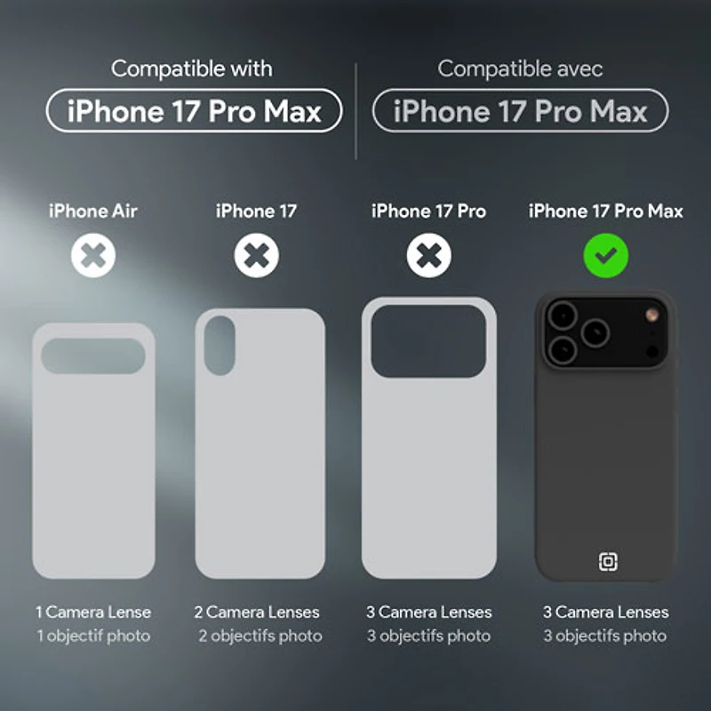 Incipio Sensor Fitted Hard Shell Case with MagSafe for iPhone 17 Pro Max - Black