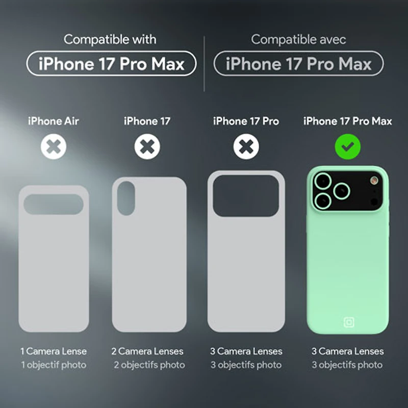 Étui rigide ajusté Sensor d'Incipio avec MagSafe pour iPhone 17 Pro Max - Sauge