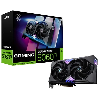 Carte graphique GeForce RTX 5060 Ti Gaming Trio OC 16 Go GDDR7 de MSI