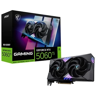 Carte graphique GeForce RTX 5060 Ti Gaming Trio OC 8 Go GDDR7 de MSI