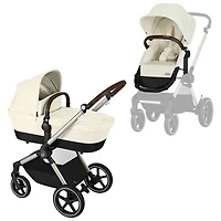 Poussette convertible EOS Lux de Cybex - Beige coquillage/Cadre taupe