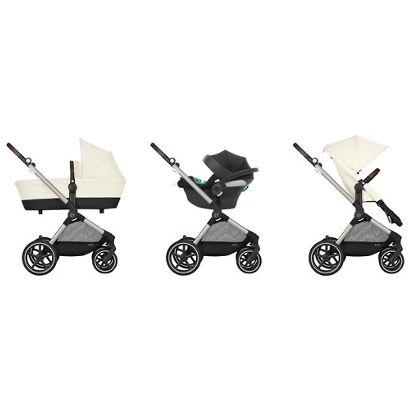 Poussette convertible EOS Lux de Cybex - Beige coquillage/Cadre taupe
