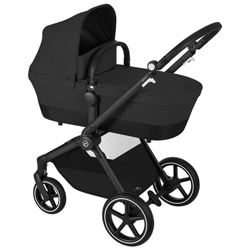 Poussette convertible EOS Lux de Cybex - Noir lunaire/Cadre noir