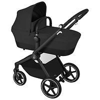 Poussette convertible EOS Lux de Cybex - Noir lunaire/Cadre noir