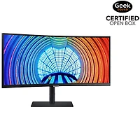 Boîte ouverte - Moniteur FreeSync DEL incurvé VA QHD 100 Hz de 34 po de Samsung avec temps de réponse gris à gris de 5 ms (LS34A650UBNXGO) - Noir
