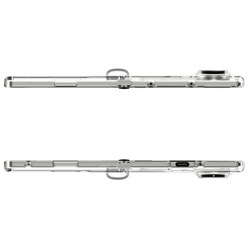 Étui rigide ajusté Crystal Hybrid Pro de Spigen pour Galaxy Z Fold 7 - Transparent