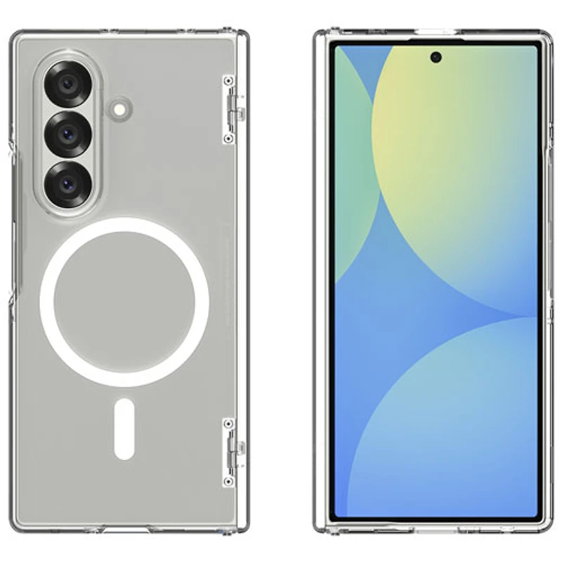 Étui rigide ajusté Crystal Hybrid Pro de Spigen pour Galaxy Z Fold 7 - Transparent