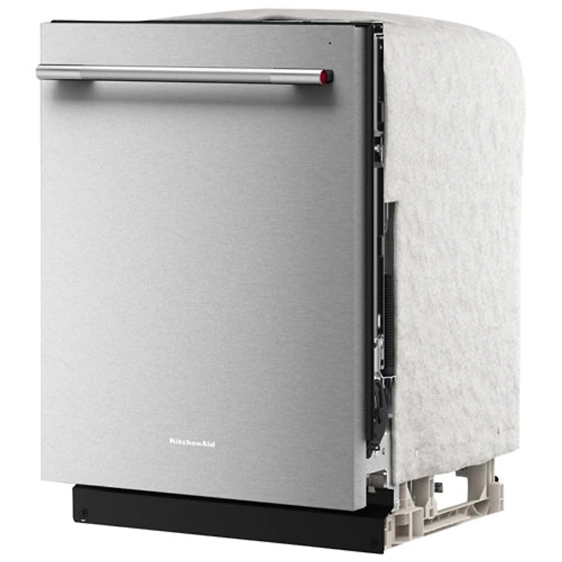 KitchenAid 24" 47dB Built-In Dishwasher with Stainless Steel Tub & Third Rack (KDTS224SPS) - PrintShield Stainless