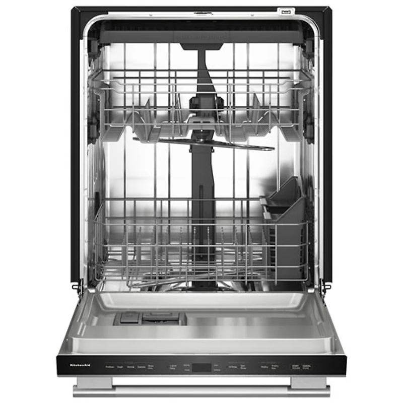 KitchenAid 24" 47dB Built-In Dishwasher with Stainless Steel Tub & Third Rack (KDTS224SPS) - PrintShield Stainless