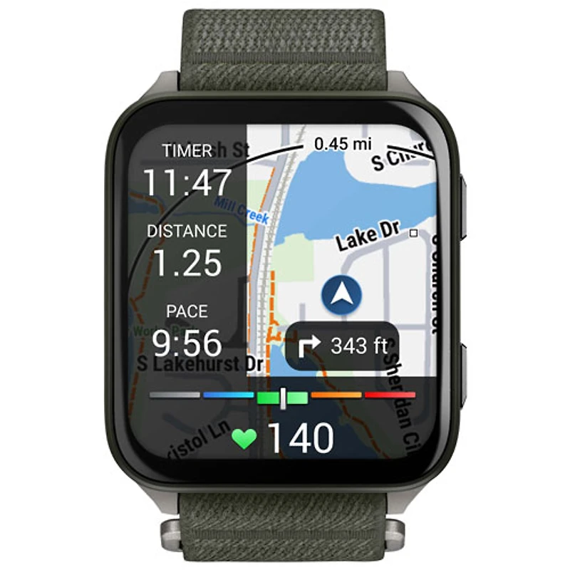 Montre intelligente GPS de 51 mm AMOLED Venu X1 de Garmin - Vert mousse