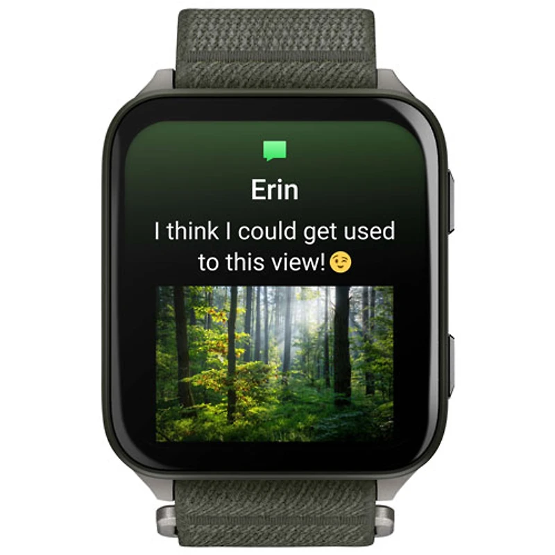 Montre intelligente GPS de 51 mm AMOLED Venu X1 de Garmin - Vert mousse