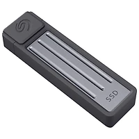 Seagate Ultra Compact 1TB USB-C External Solid State Drive (STMX1000400) - Dark Grey