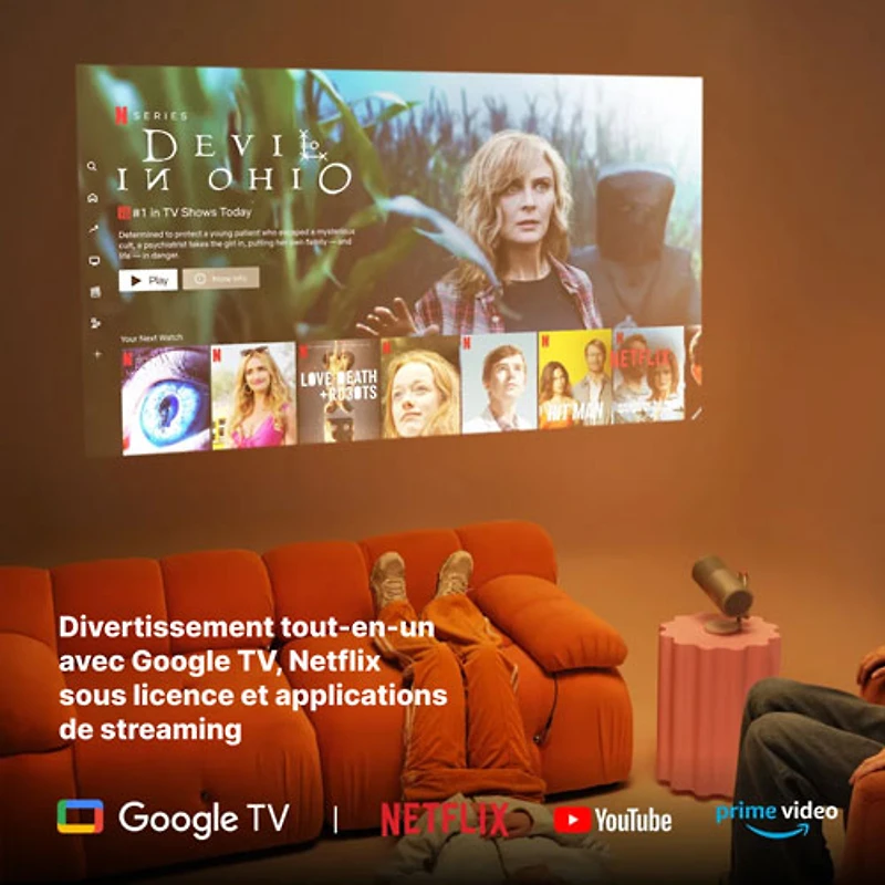 Projecteur de cinéma maison DEL HD 1080p MoGo 4 de XGIMI (WK08K)