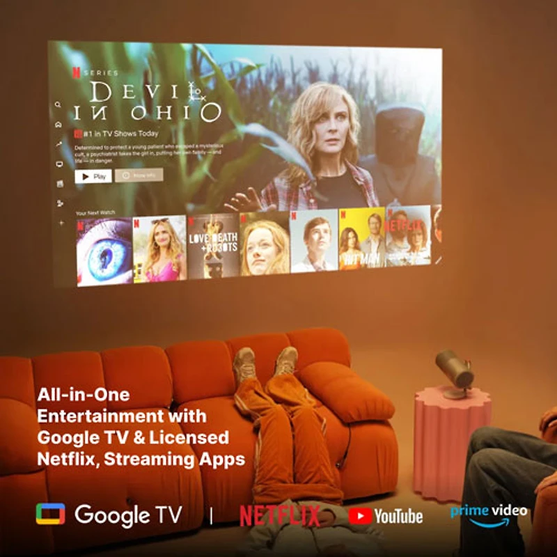 Projecteur de cinéma maison DEL HD 1080p MoGo 4 de XGIMI (WK08K)