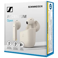 Sennheiser ACCENTUM Open In-Ear True Wireless Earbuds - Cream