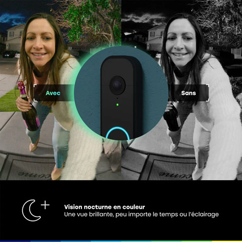 Chamberlain myQ Wi-Fi Video Doorbell - Black