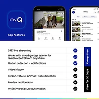 Sonnette vidéo Wi-Fi myQ de Chamberlain - Noir