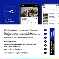 Sonnette vidéo Wi-Fi myQ de Chamberlain - Noir