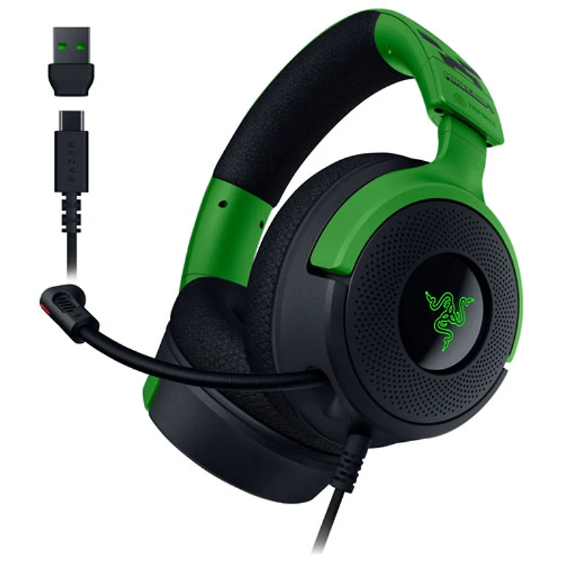 Razer Kraken V4 X Gaming Headset - Minecraft