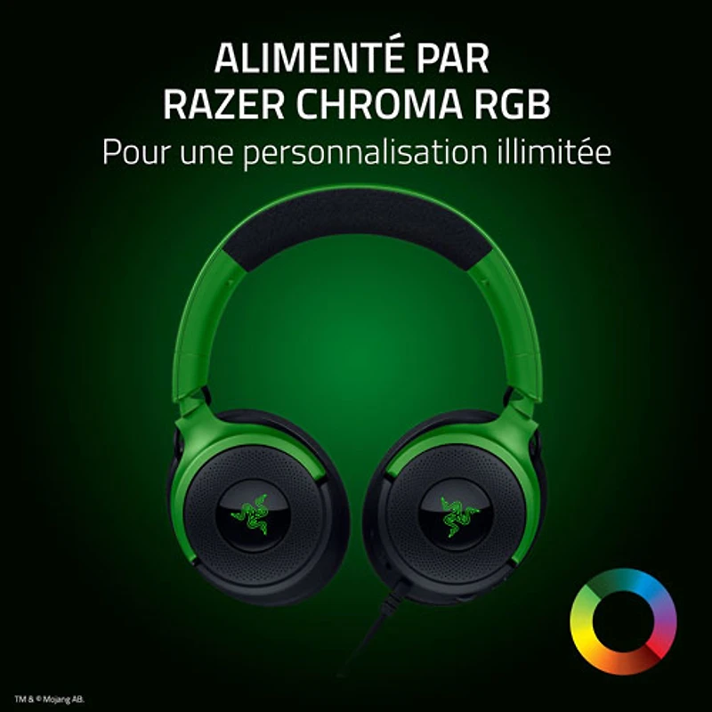 Razer Kraken V4 X Gaming Headset - Minecraft