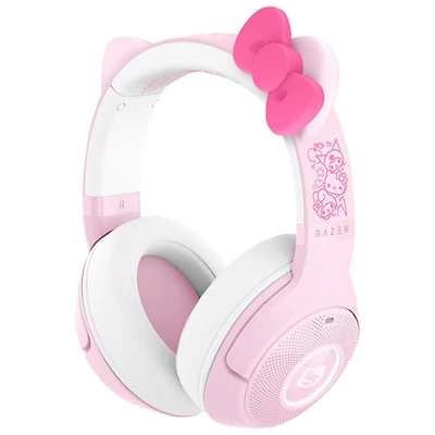 Casque de jeu sans fil BT Kraken Kitty V2 de Razer - Hello Kitty