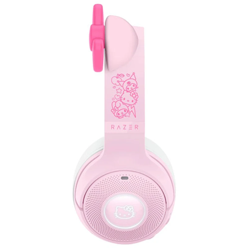 Casque de jeu sans fil BT Kraken Kitty V2 de Razer - Hello Kitty