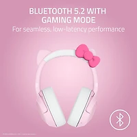 Casque de jeu sans fil BT Kraken Kitty V2 de Razer - Hello Kitty