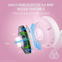 Casque de jeu sans fil BT Kraken Kitty V2 de Razer - Hello Kitty