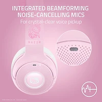 Casque de jeu sans fil BT Kraken Kitty V2 de Razer - Hello Kitty