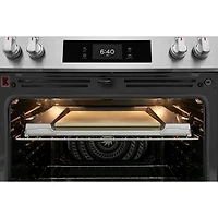 Frigidaire Gallery 30" 6.2 Cu. Ft. 5-Element Electric Air Fry Range with Stone-Baked Pizza (GCFE307CBF) - Stainless