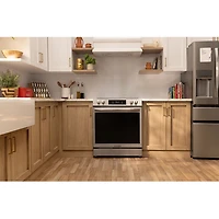 Frigidaire Gallery 30" 6.2 Cu. Ft. 5-Element Electric Range with Stone-Baked Pizza Mode (GCFE307CBF) - Stainless